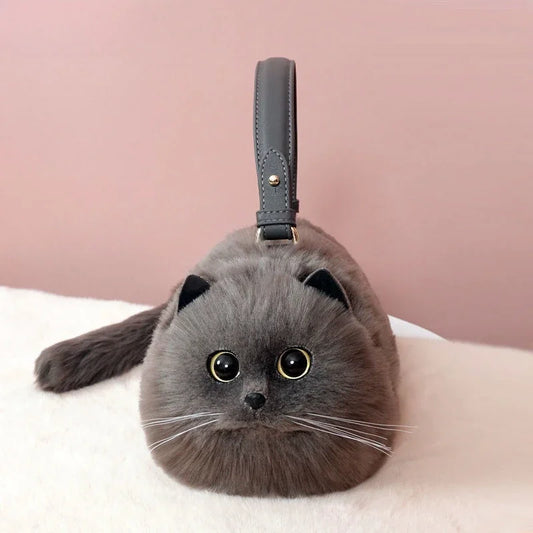 Adorable Plush Kitty Bag