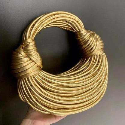 Golden Elegance Hobo Bag
