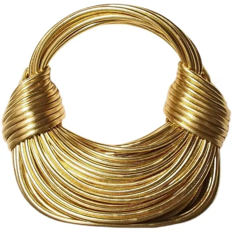 Golden Elegance Hobo Bag