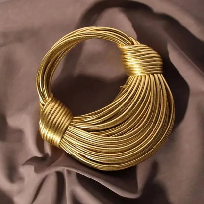 Golden Elegance Hobo Bag