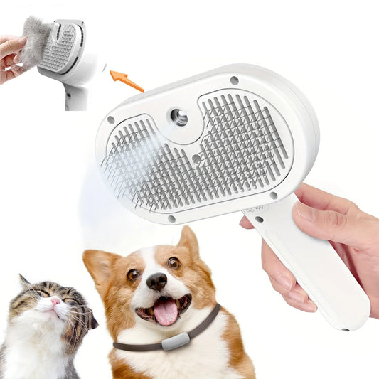 Stay-Still Pet Grooming Brush