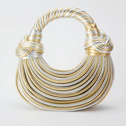 Golden Elegance Hobo Bag