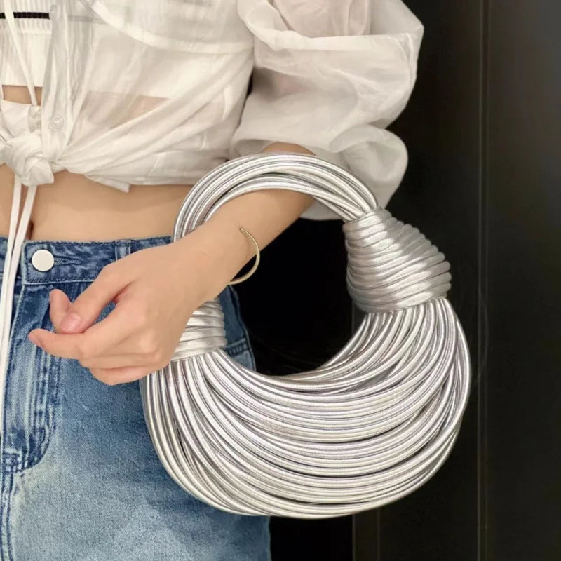Golden Elegance Hobo Bag